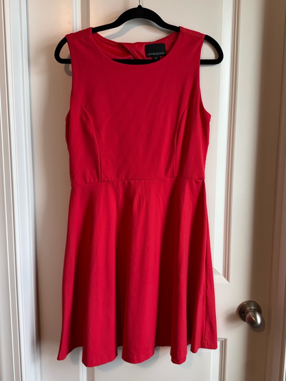 Cynthia Rowley Red Sleeveless Fit & Flare Mini Dress